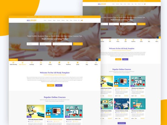 06.ALL Study- Education PSD Template: A Practical Guide for Modern Learning Platforms