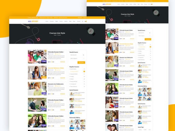 14.ALL Study Education PSD Template