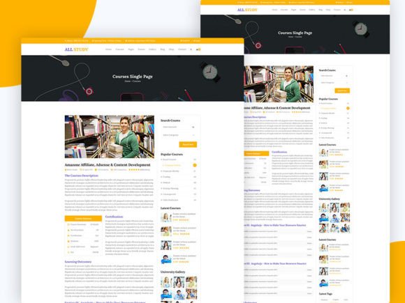 15.ALL Study Education PSD Template