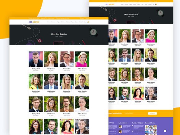 17.ALL Study- Education PSD Template: A Strategic Asset for Academic Web Design
