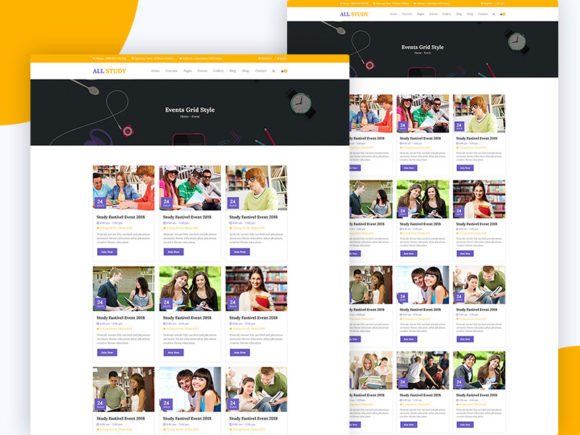 19.ALL Study Education PSD Template Review