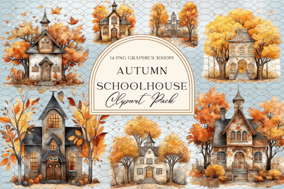 Fall Autumn School House Sublimation: Blending Nostalgia with Modern Design
