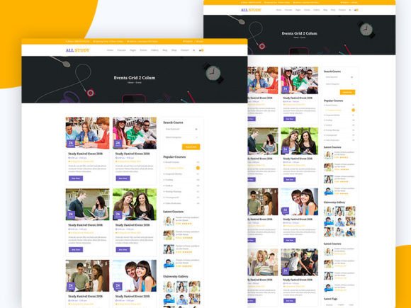 Redefining Academic Digital Presence with the 20.ALL Study Education PSD Template
