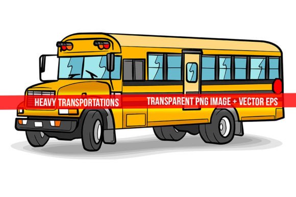 School Bus Vector Illustration for Creators