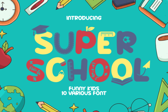 Super School: Elevating Educational Design with Playful Typography