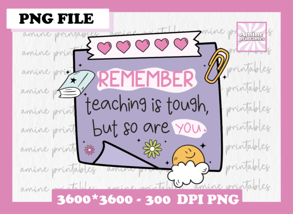 Supporting Educator Well-Being Through Visual Design: A Review of the Teacher Mental Health Sticky Note PNG
