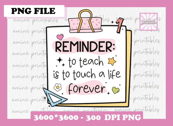 Teacher Reminder Self Care Sticker PNG: A Vibrant Design Asset