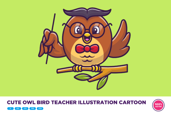 The Educational Power of Cute Owl Teacher Illustrations in Modern Design