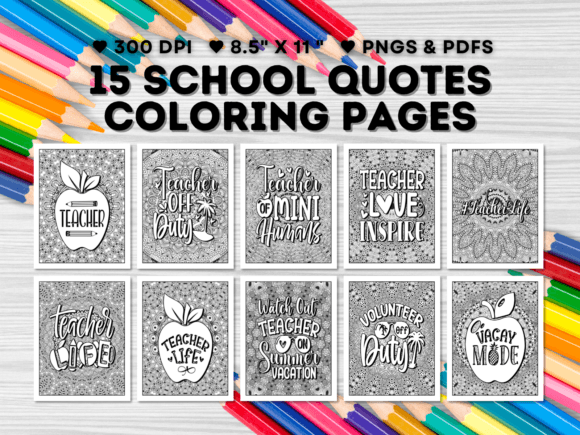 Unlocking Creativity and Calm with 15 School Quotes Coloring Pages