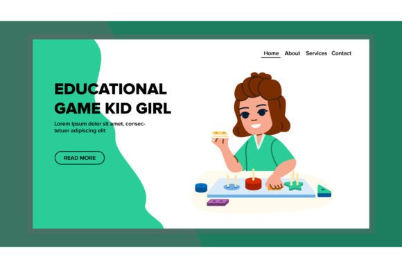 Why an Educational Game Kid Girl Vector Is a Smart Asset for Modern Creators